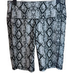DSG Black and White Snakeskin Bike Shorts Size M Photo 0