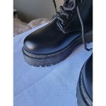She&In Boots Womens Size 5.5 Black Combat Platform Lace Up Chunky Sole Shoes Photo 9