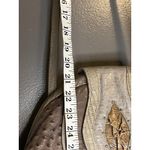 Textured Shoulder Bag Womens Medium Brown Faux Leather Ostrich Croc Applique Photo 11