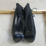 Pazzle 🖤Size 10 Black Platform Zip back heels Photo 3