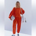 Free People Hot Shot Recovery Top Flame Medium Orange Photo 2