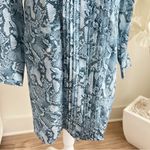 Zadig & Voltaire  Rouigi Silk Blue Snake Print Shirt Dress Photo 2