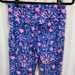 Lilly Pulitzer Luxletic Weekender Mid Rise Legging Blue Peri Takin It Easy Sz.M Photo 10