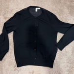 Akris Punto AKRIS Saks Fifth Avenue Exclusive Black Cardigan with Polka Dot Classic -SZ 12 Photo 0