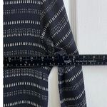 Theory Black Silk Semi Sheer Collared Waist Tie Long Sleeve Shirt Dress Small Photo 10