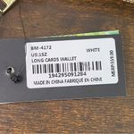 Badgley Mischka Long Card White Wallet 7.75” X 4.25” X 1.00” Card Holder… Photo 8