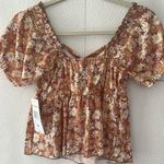 Eyeshadow  Womens Sweetheart Neck Short Sleeve Babydoll Top XS Photo 3