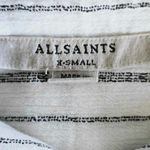 All Saints Women's Saria Striped Shirt Striped Button up Split Open Back XS Photo 3