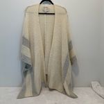 Anthropologie Saturday Sunday Striped Eyelash Shrug Sweater 0/S Gray Photo 3