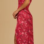 Altar'd State NWT Altar’d State Red Ruth Corset Satin Maxi Dress. Size XL Photo 2