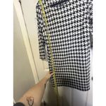 Apt 9 Women's Size Large Houndstooth Shift Dress Black White Knee Length Whimsy Photo 2
