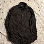 Karl Lagerfeld Men’s  Dress Shirt Black Button Down Size Medium 32/33 Photo 0