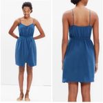 Madewell  Silk Sandstar Dress blue Size 10 Photo 1