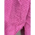 Aerie  Pool to Party Gauze Coverup Shirt Small Pink Button Down Front Shirt Top Photo 5