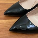 ALLY Shoes Bold Blocks Black Patent Leather Block Heel Pointy Pumps 41.5 9.5 Photo 2