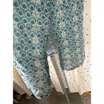 Vishnu Khan Market Women's Semi Sheer Medallion Peacock Like Pattern Tank Top M Blue Size M Photo 3