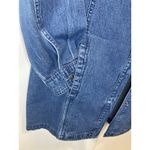 Geoffrey Beene Womens Denim Shacket Size 10 Blue Jean Long Shirt Jacket Western Photo 1