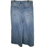 Madden Girl Distressed Wide Leg Barrel Medium Wash Denim Jeans Photo 4