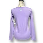EleVen M Lilac Ribbed Long Sleeve Top Tennis Golf Activewear Stretch Square Neck Purple Size M Photo 6