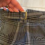 EXPRESS Black and White Menswear Style Plaid Cropped Ankle Pants, size 4 Photo 1