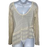 Free People  Gorgeous Ivory Crochet Lace Asymmetrical Top‎ EUC Size XS Photo 5