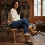 Sorel Vintage Canada Caribou Insulated Boots $225 Size 7M/9L S3978 Photo 4