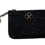 Kate Spade Odette Black Glitter Keychain Wallet. Sparkling Photo 0