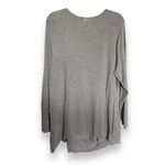 Yogalicious Womens Top Size 2X Gray Drape Faux Wrap Cowl Neck Heather Tunic NEW Photo 1