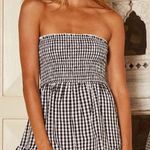 Boutique Checkered Romper  Photo 0