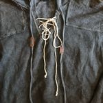 POL  Distressed Gray Oversized Hooded Sweatshirt S Photo 3