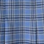 Free People  Grunge 90s Schoolgirl Plaid Honey Pleated Skirt Ocean Blue 12 Punk Photo 7