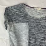 Anthropologie Edme + Esyltte women's large gray mini dress  white casual cap crew Photo 3