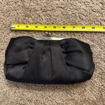 Black Satin Bow Clutch Shoulder Purse Small Photo 1