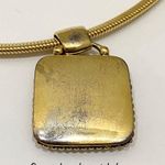 Vintage Gold tone Coin Medallion Necklace Photo 13