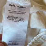 Reformation White Wide-Leg Pants Photo 6