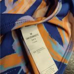 New! Blue and Orange Tropical High Waist Bikini Bottoms Size M Photo 2