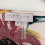 1. State Light Pink Floral Top Long Split Bell Sleeve Sz Medium Photo 2