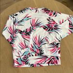 PJ Salvage Long Sleeve Cozy Loungewear Top, White with Pink Black, Size XS, NWT Photo 1