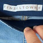 Tinseltown Jeans Boho Hippie Bootcut Stretchy Distressed Pull On Elastic Waist Size 8  Photo 4