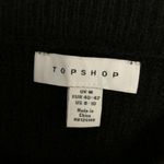 Topshop Sweater Dress Crew Neck Chunky Knit Wool Blend Oversized Black M 8-10 Photo 2