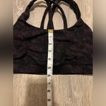 Lululemon  Energy Bra Women’s Size 4 Black Purple Activewear Athletic Atheleisure Photo 1