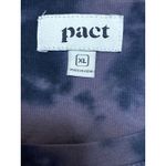 Pact Women's Black Tie Dye Scoop Neck Short Sleeve T Shirt Tee Top Size XL Photo 2