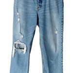 Abercrombie & Fitch Jeans Dad High Rise Curve Love Button Fly Distressed 30 Long Photo 0