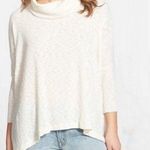 Free People Beach Top Cream/Oatmeal World Traveler Cowl Neck Open Back Sz XS GUC Photo 0