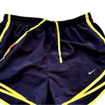 Nike  Women's  Black and Yellow Athletic  Sporty Running Dri-fit Shorts Sz S Photo 3