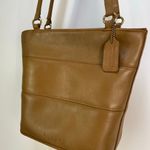 Coach  Tribeca Shopper 9098 Toffee Leather Purse Bag Handbag Photo 3