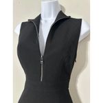 Marc New York Andrew Marc Black Sleeveless Zipper Collar Fit Flare Dress Women's Size 0 Photo 3