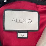 Alexis Randie Lace Midi Dress Dark Red With Black Trim Size S Photo 12