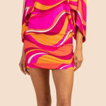 Trina Turk NEW Women's Medium Vivid Vista Swim Tunic Dress Beach Swim Coverup Photo 0