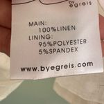 By Egreis White Baby Doll Top Size Medium Scoop Neck Square Cutout Back NWT Photo 7